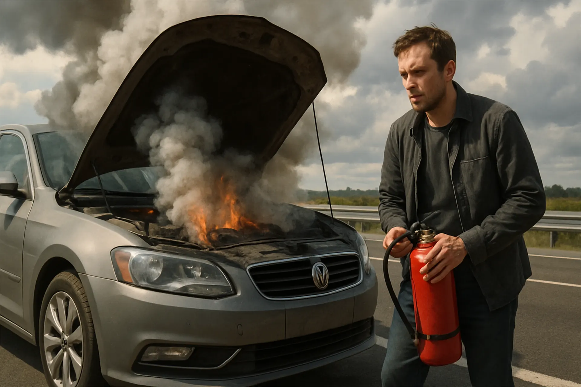 Wenn der Wagen Feuer fängt: Der richtige Umgang mit einem Autobrand