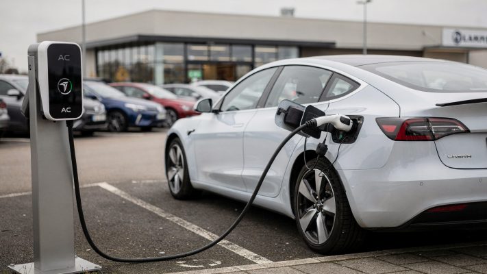 Passt zum Alltagsbeispiel aus dem Artikel: AC-Ladepunkte stehen häufig bei Supermärkten und eignen sich fürs „Nebenbei-Laden“.