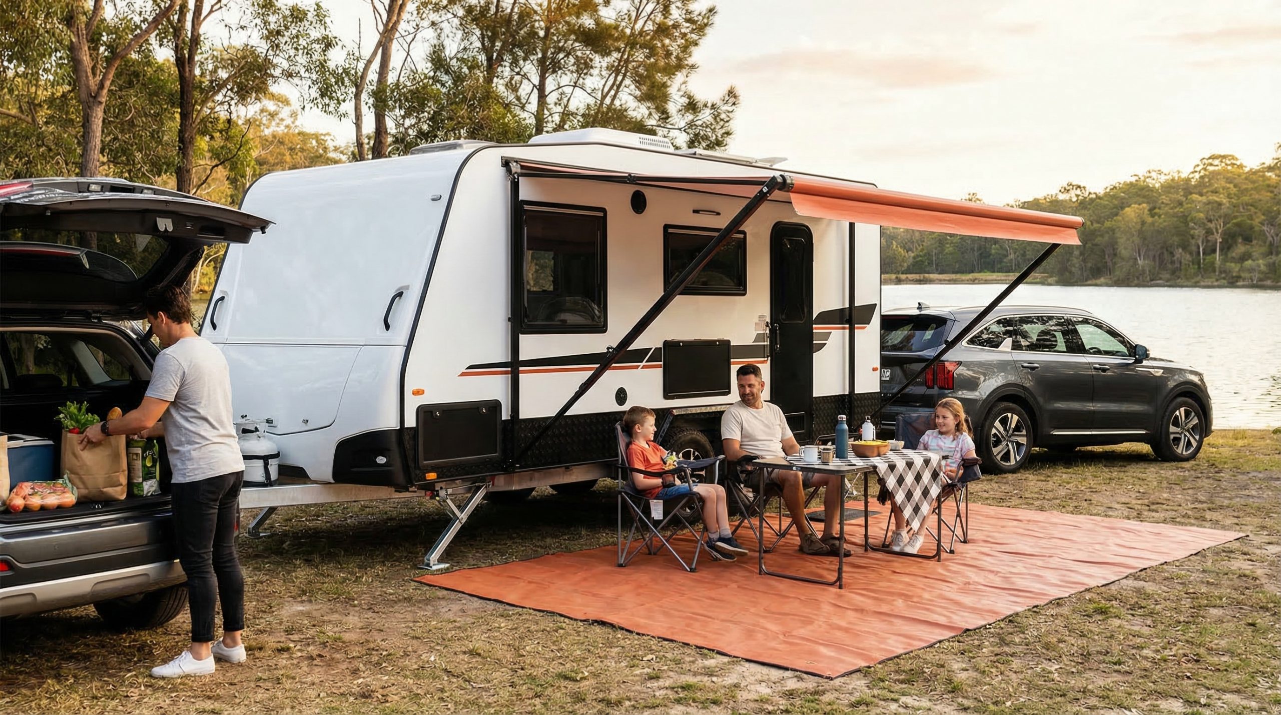 Ein Caravan spielt seine St&auml;rken vor allem dann aus, wenn Sie angekommen sind. Abkuppeln, St&uuml;tzen herunter, Tisch raus &mdash; und&hellip;