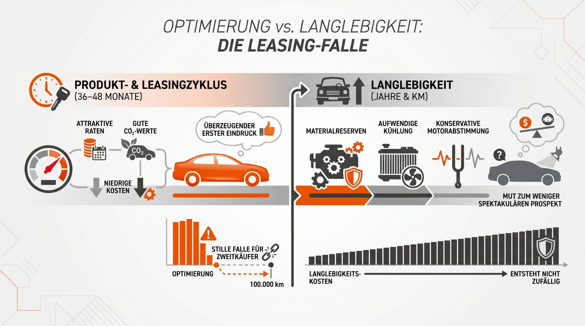 Optimierung auf 36&ndash;48 Monate Leasingzyklen f&uuml;hrt zu attraktiven Raten und CO₂-Werten, birgt jedoch das Risiko fr&uuml;her&hellip;