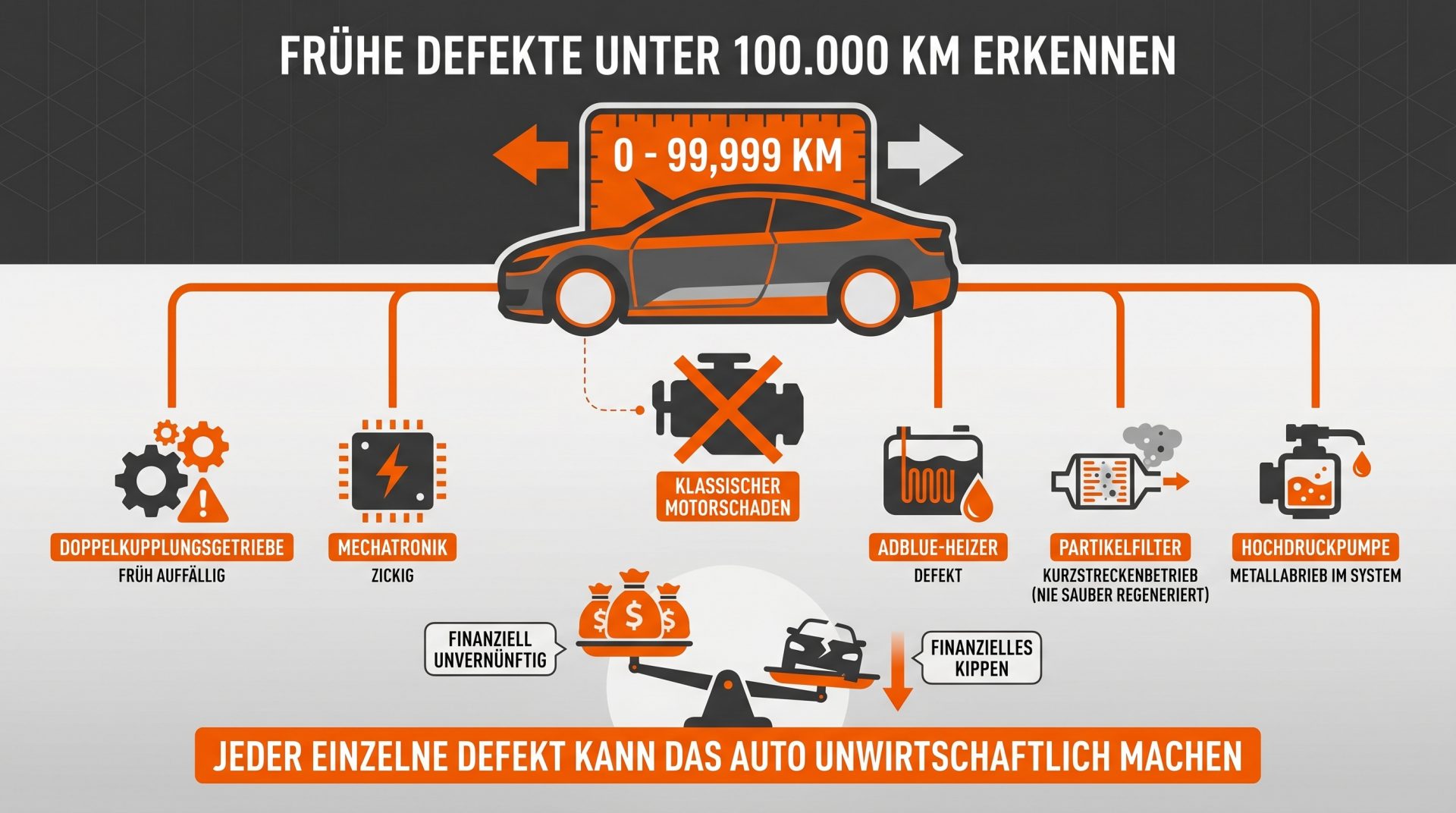 Fr&uuml;he Defekte unter 100000 Kilometer wie an Doppelkupplungsgetriebe, Mechatronik, AdBlue-Heizer, Partikelfilter und&hellip;