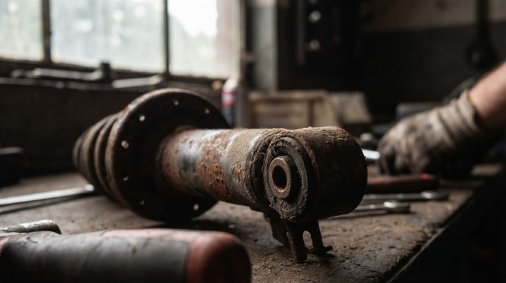 Diese Nahaufnahme macht den unsichtbaren Verschleiß sichtbar und verbindet technische Präzision mit der emotionalen Dringlichkeit, den Schaden früh zu erkennen.